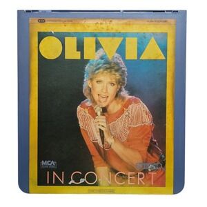 Olivia Newton-John 1983 Olivia In‎ Concert CED Disc RCA SelectaVision Rare Music